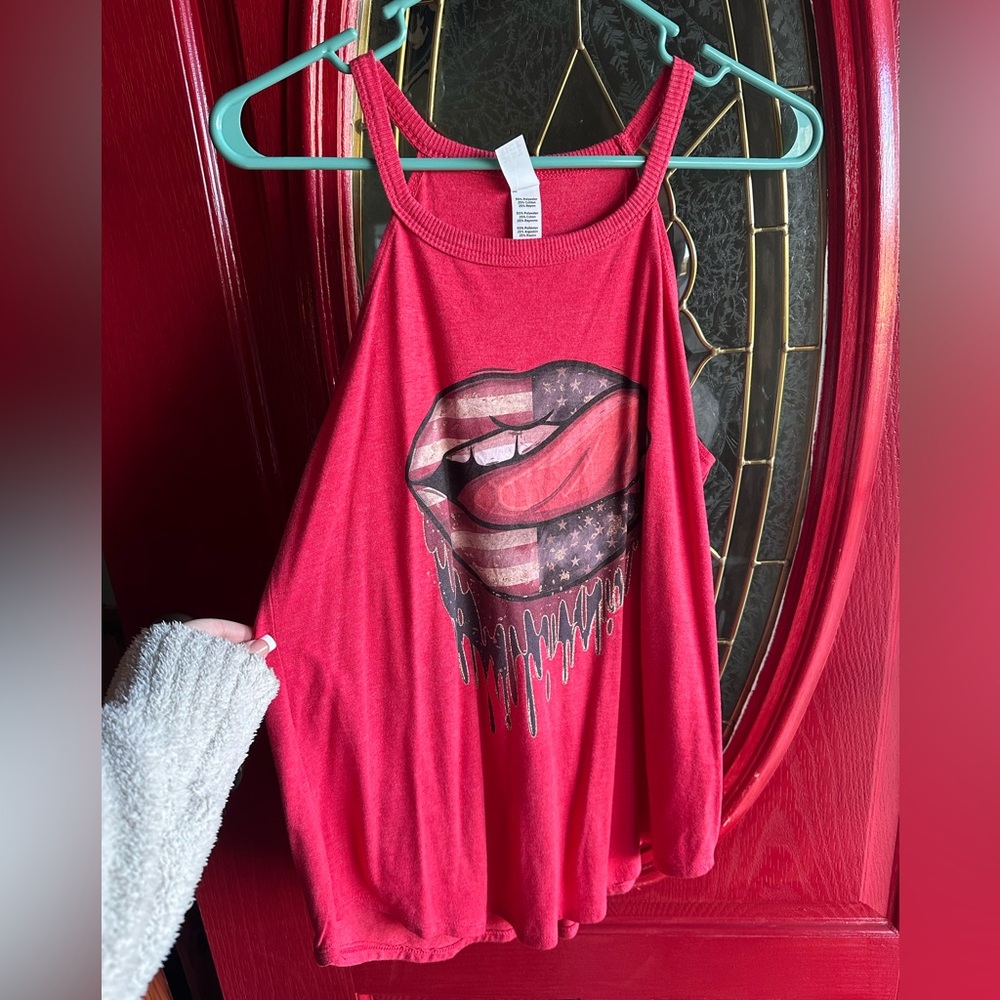 Patriotic Lips & Tongue Tank